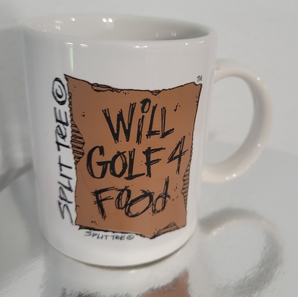 Split Tee Ceramic Coffee Mug WILL GOLF 4 FOOD - Picture 1 of 7